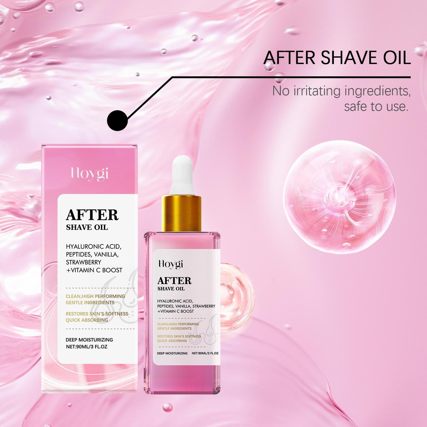 Hoij Strawberry Aftershave Oil Soothing And Moisturizing Daily Care