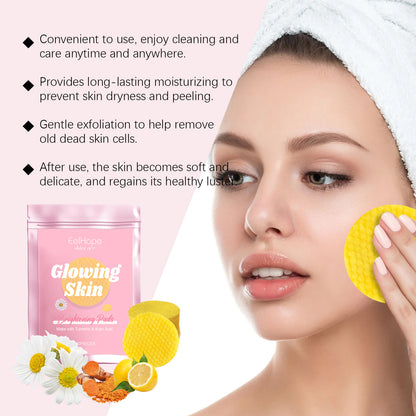 Eelhope Turmeric Kojic Acid Cleansing Gasket Gently Cleanses Facial Skin Pores, Moisturizes And Refreshes Skin Care